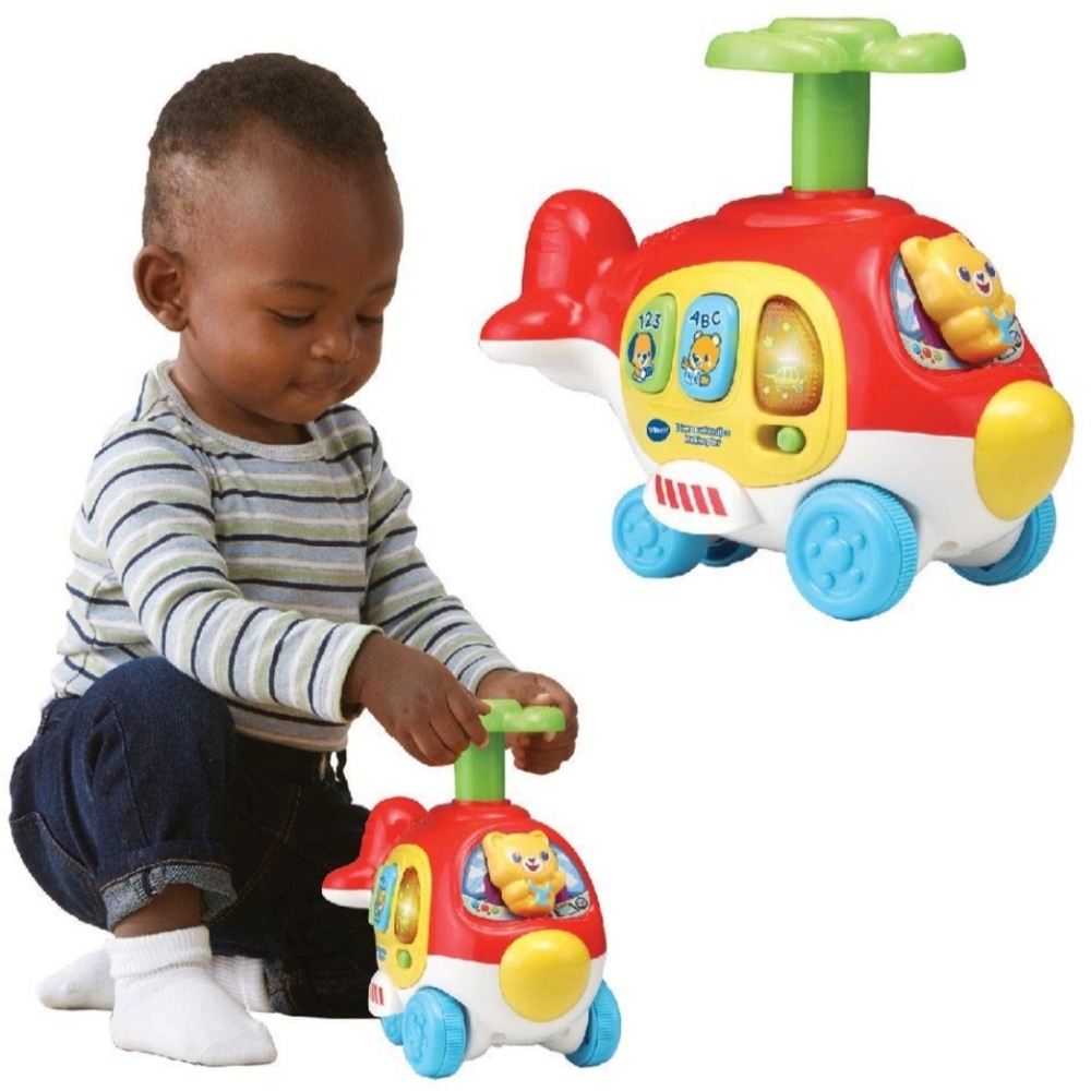 Vtech Spin & Go Learn Colorful Helicopter Toy Infant Interactive Learning Toy